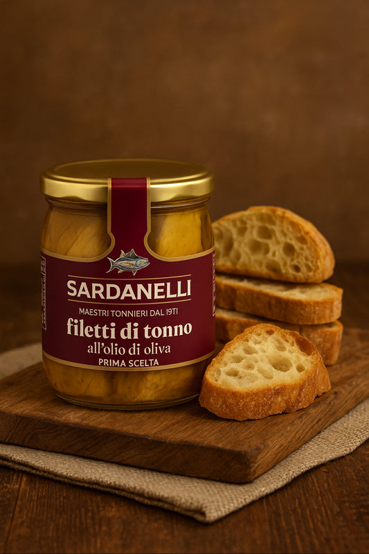 Sardanelli - Filetti di Tonno in Olio di Oliva (vasetto in vetro) 540g