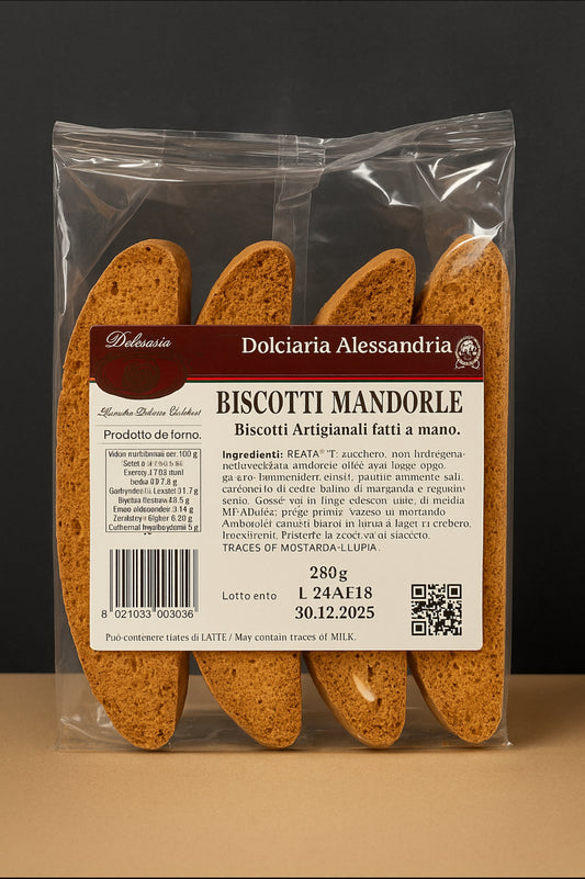 Dolceria Alessandria - Biscotti alle Mandorle 280g