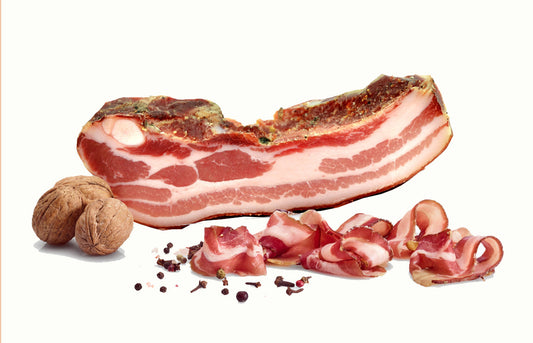 F.lli Corigliano - Pancetta Tesa  Piccante trancio da 250g